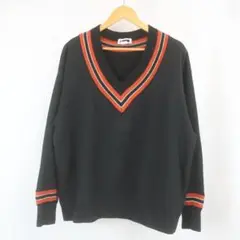 H BEAUTY&YOUTH ライン スウェット オーバーサイズ トレーナー L