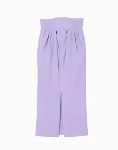 Crepe Hole High Waisted Skirt mame