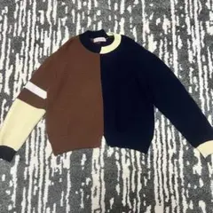 オシャレデザイン CULLNI アシンメトリー ニット メリノウール