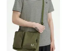 FRED PERRY Nylon Pocket Side Bag バッグ