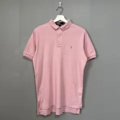 《Polo by Ralph Lauren》 (M) 半袖 ポロシャツ ピンク