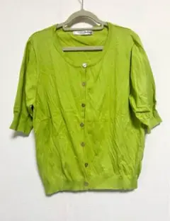 Brillage グリーンカーディガン LLサイズ　春夏秋