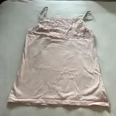 【美品】レース付きピンクキャミソール