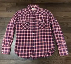 Wrangler ラングラー　オンブレチェックシャツ　S