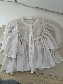 PAIR MANON フリル半袖シャツ