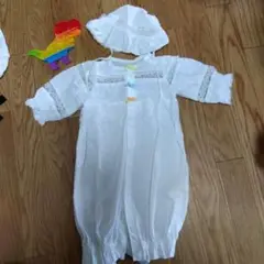 ホワイト セレモニースーツ 帽子付き