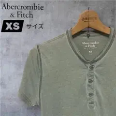 Abercrombie&Fitch ヘンリーTシャツ ライトグリーン XSサイズ