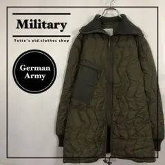 ドイツ軍【キルティングライナー/ジャケット】ビッグサイズ モスグリーン