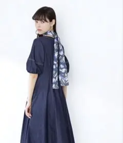 JILL by JILL STUART タックウエストスカーフ付きワンピース