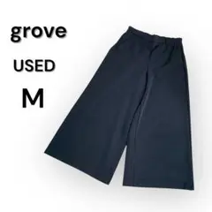 グローブ　grove ワイドパンツ　ガウチョパンツ Mサイズ USED