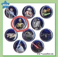[美品] STAR WARS ホログラム缶バッジ　C-3PO