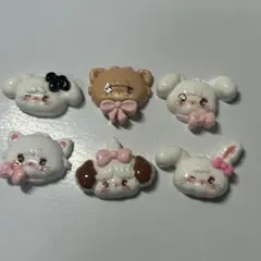 ミッコ　mikko ネイルパーツ　デコパーツ　6個