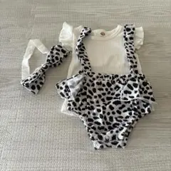 SHEIN シーイン ロンパース セット リブT 70 80 白