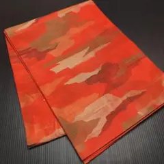 帯【名古屋帯】六通 雲柄 ☆リメイク素材☆着物☆ おまとめ割有り❣️