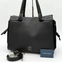 【極美品】Cole Haan グランドアンビション ハンドバッグ 2way 黒