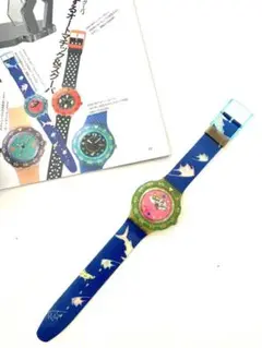 vintage swatch ハッピーフィッシュ 稼働品