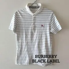 BURBERRY BLACK LABEL ストライプポロシャツ