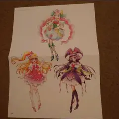 魔法つかいプリキュア　両面ポスター#E　3人