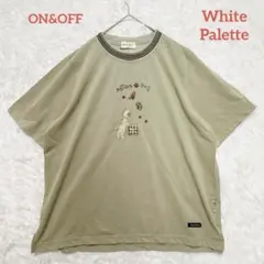 ホワイトパレット/半袖Tシャツ　カットソー　しっかり生地