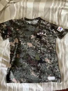 韓国軍 迷彩Tシャツ・無地Tシャツ セット