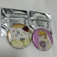 開封済み新品だあ！だあ！だあ！グリッター缶バッジ