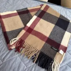 BLACK LABEL CRESTRIDGE チェックマフラー　カシミアほぼ新品