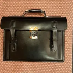 学生カバン　鞄　レトロ　黒　匿名配送
