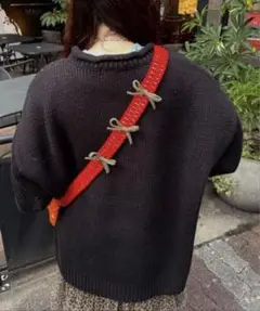 CIAOGANIC赤　スマホショルダーストラップ