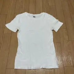 プチバトー　クルーネックTシャツ　ホワイト