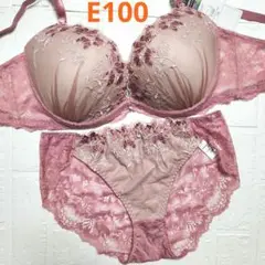 【新品未使用】格安！ブラショーツセット E100 3587 ピンク フェミニン