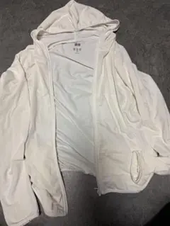 ホワイト フード付きジャケット