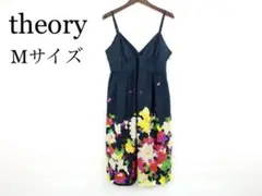 【古着】theory セオリー キャミソールワンピース ブラック 花柄