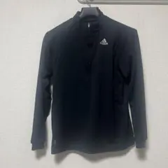 adidas ハーフジップジャージ 黒