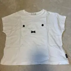 miffy 顔プリント ホワイトTシャツ