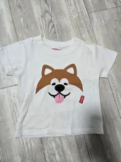 秋田犬 犬の顔 Tシャツ 100