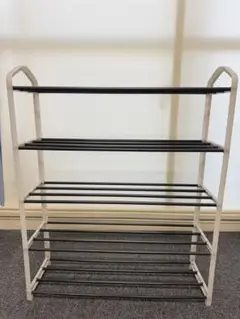 靴棚 下駄箱 シューズラック 黒