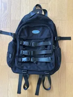 ブラック バックパック リュック メッシュポケット付き⭐︎新品未使用⭐︎