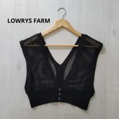 LOWRYS FARM　ビスチェ　メッシュ　F　ブラック