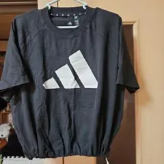adidas ブラック Tシャツ Lサイズ