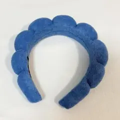 【新品未使用】ミャクミャク風　ふわふわ雲　カチューシャ　万博　青　大人用