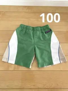 【キッズ水着】サーフパンツ・ボードショーツ 100 グリーン