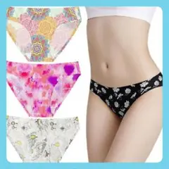【ENALIHI】レディース ショーツ シームレス 下着 パンツ 4枚セット S