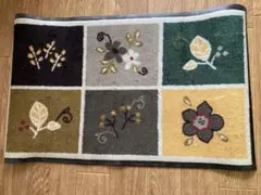 花柄屋外用ドアマット 45cm x 75cm