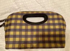 ペリーコ　Pellico チェック柄クラッチバッグ
