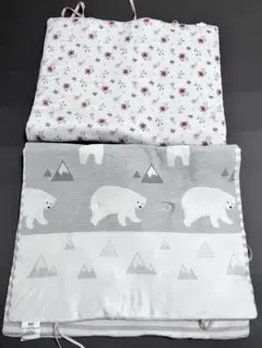 ニトリ　お昼寝布団　お昼ねマット　接触冷感　シロクマ　花柄