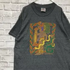 USA製90sヴィンテージTシャツ！シングルステッチ　グレー半袖古着　XL711