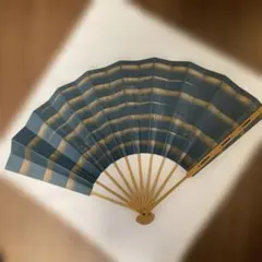 観世流　美しい青金色の舞扇 京扇子 紺碧の流水｜舞扇・扇子｜日本製