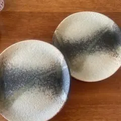 グラデーション陶器皿 中サイズ 2枚セット
