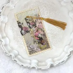 ✳︎レトロ調な絵画風ゴールドの栞✳︎Type E✳︎