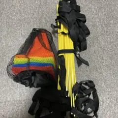 トレーニングラダー 5.5m トレーニングミニ三角コーン 18cm セット